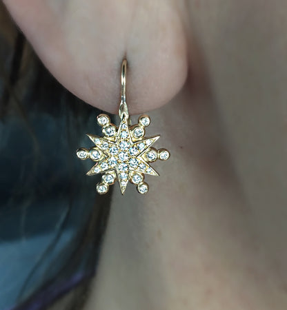StarBurst Diamond Earrings