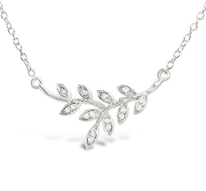 Olive Branch Diamond Necklace